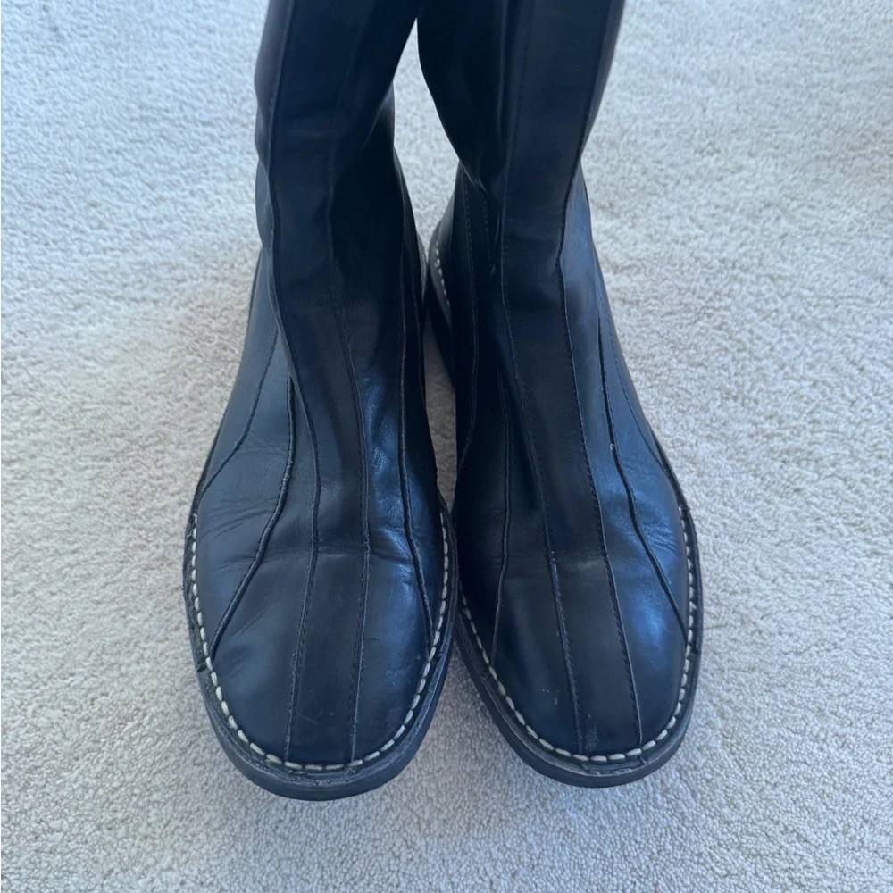 Sigerson Morrison Zip Up Buckle Line Stitched Boots 7.5 - Picture 4 of 8